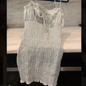 Princess Polly green gingham dress